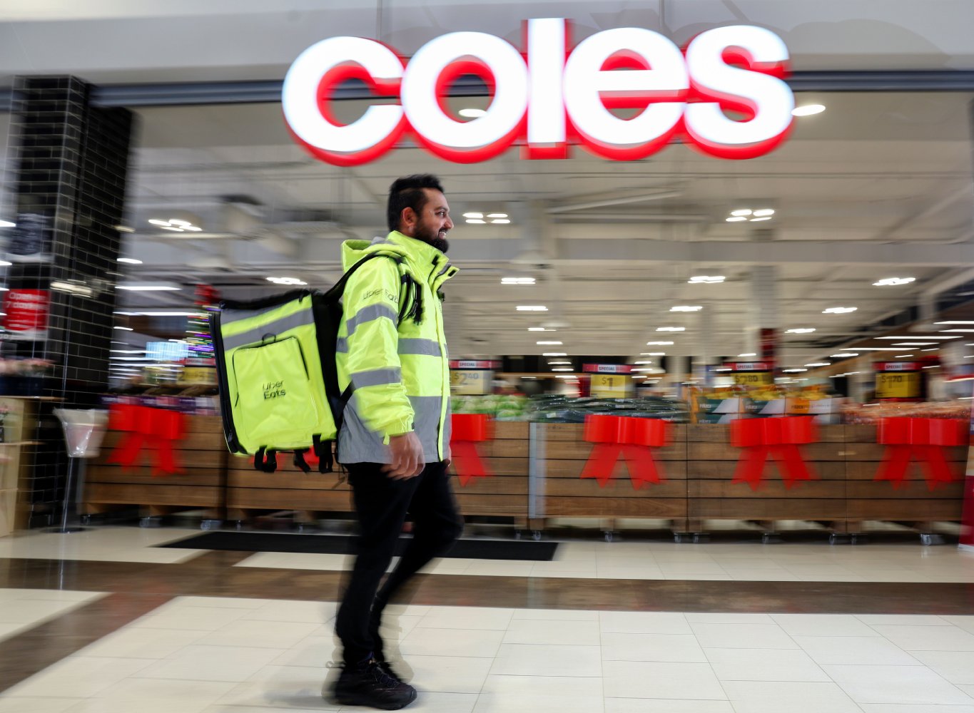 Coles and Uber Eats