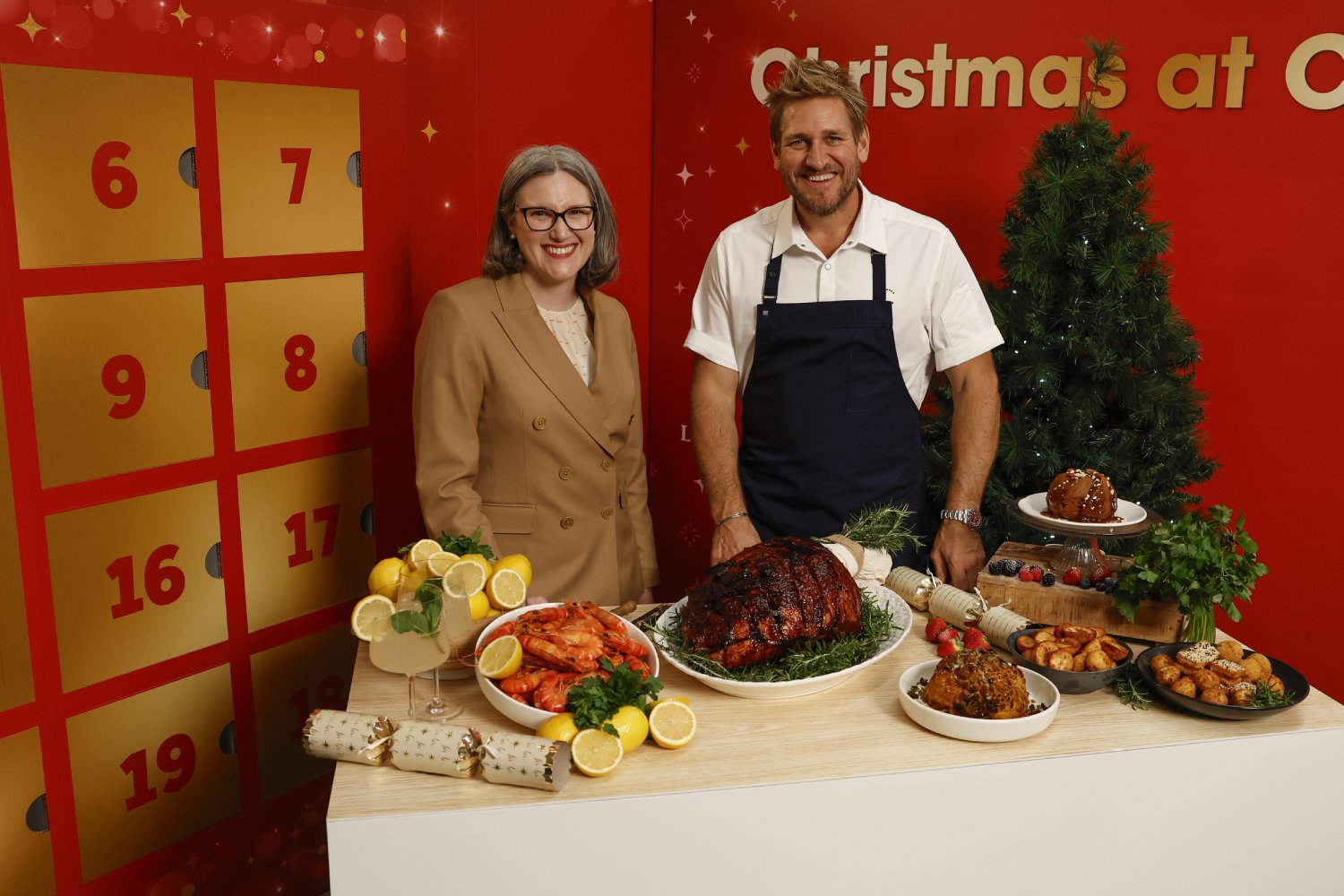 Curtis Stone and Leah Weckert unveil Coles 2025 Christmas