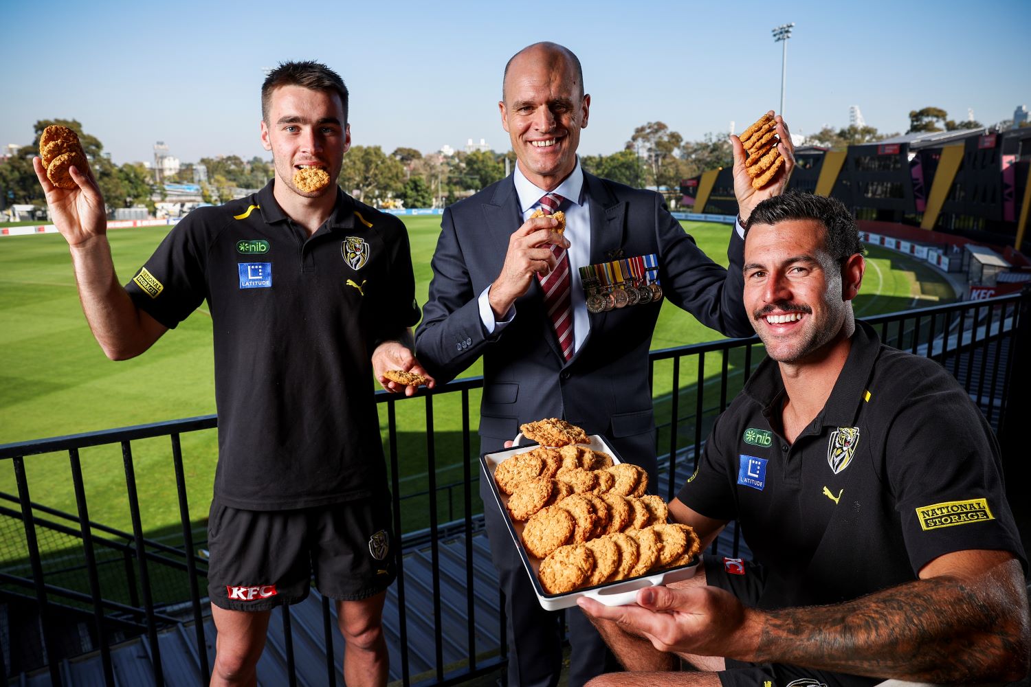 Richmond Football Club players for Coles Bravery Trust campaign 