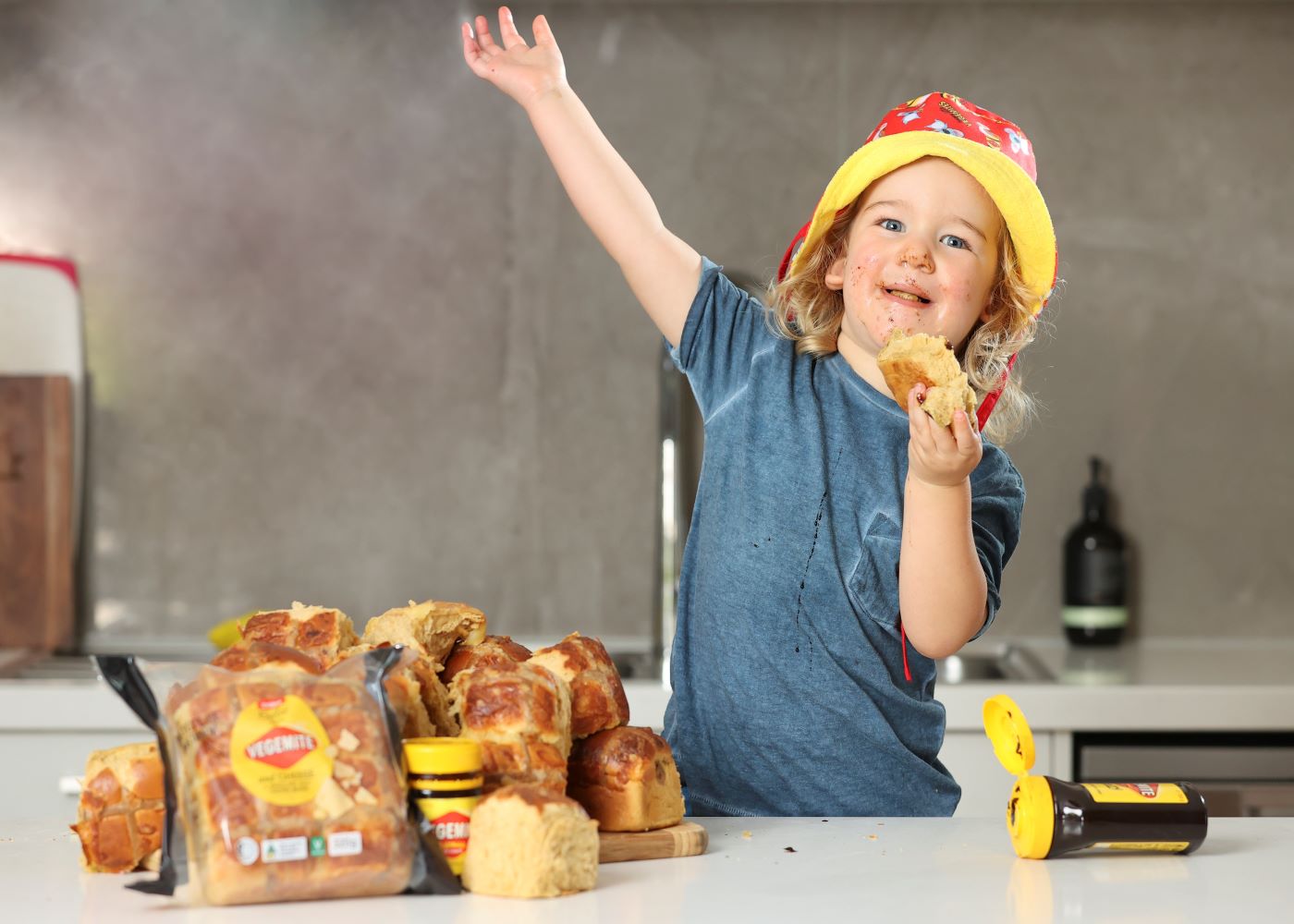 Vegemite Hot Cross Buns have now launched at Coles