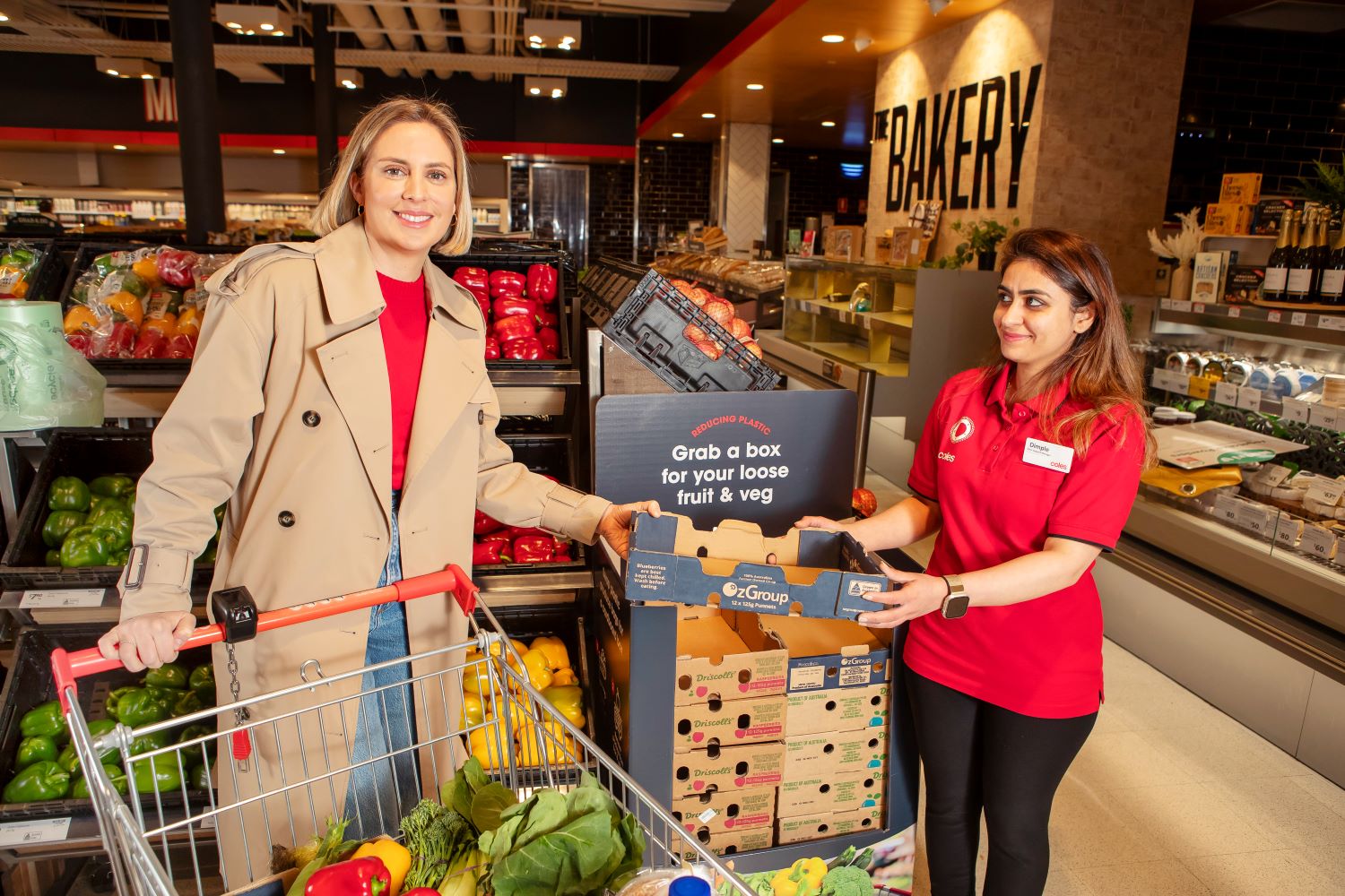 Coles launches cardboard box trial in select stores to reduce use of single-use plastic bags