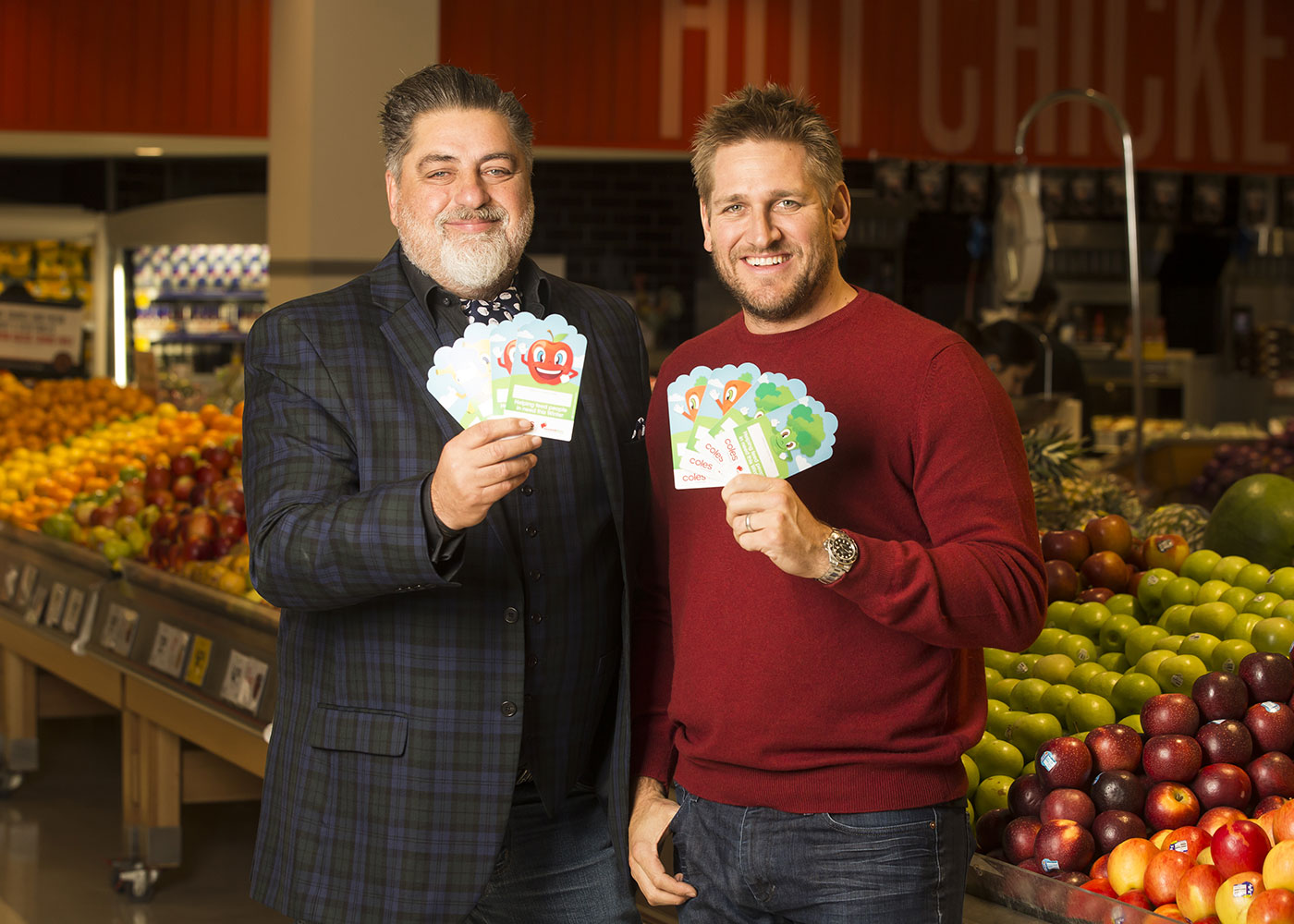 Chef Curtis Stone and TV personality Matt Preston launch the SecondBite