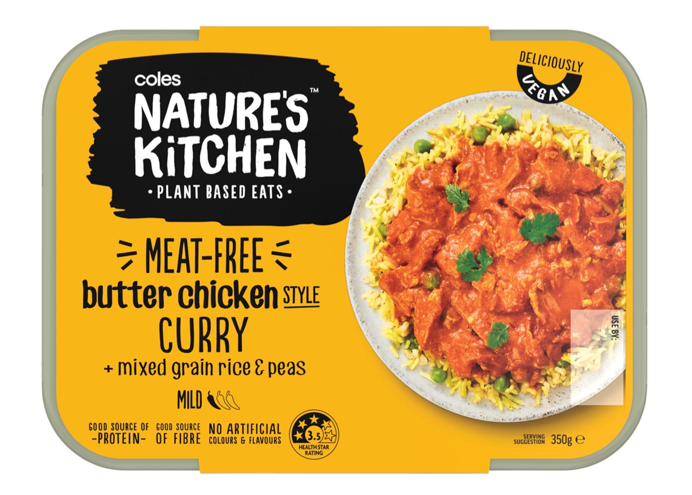 Coles Nature's Kitchen Meat Free Butter Chicken 350g