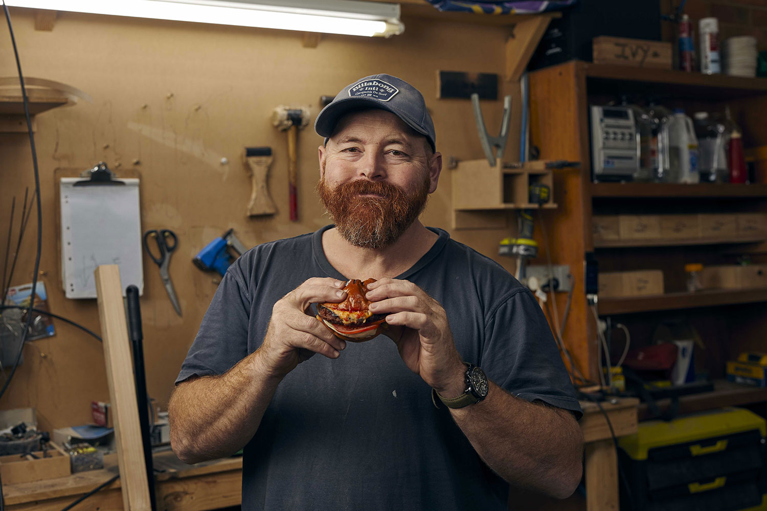 Coles National Burger Day - Tradie burger