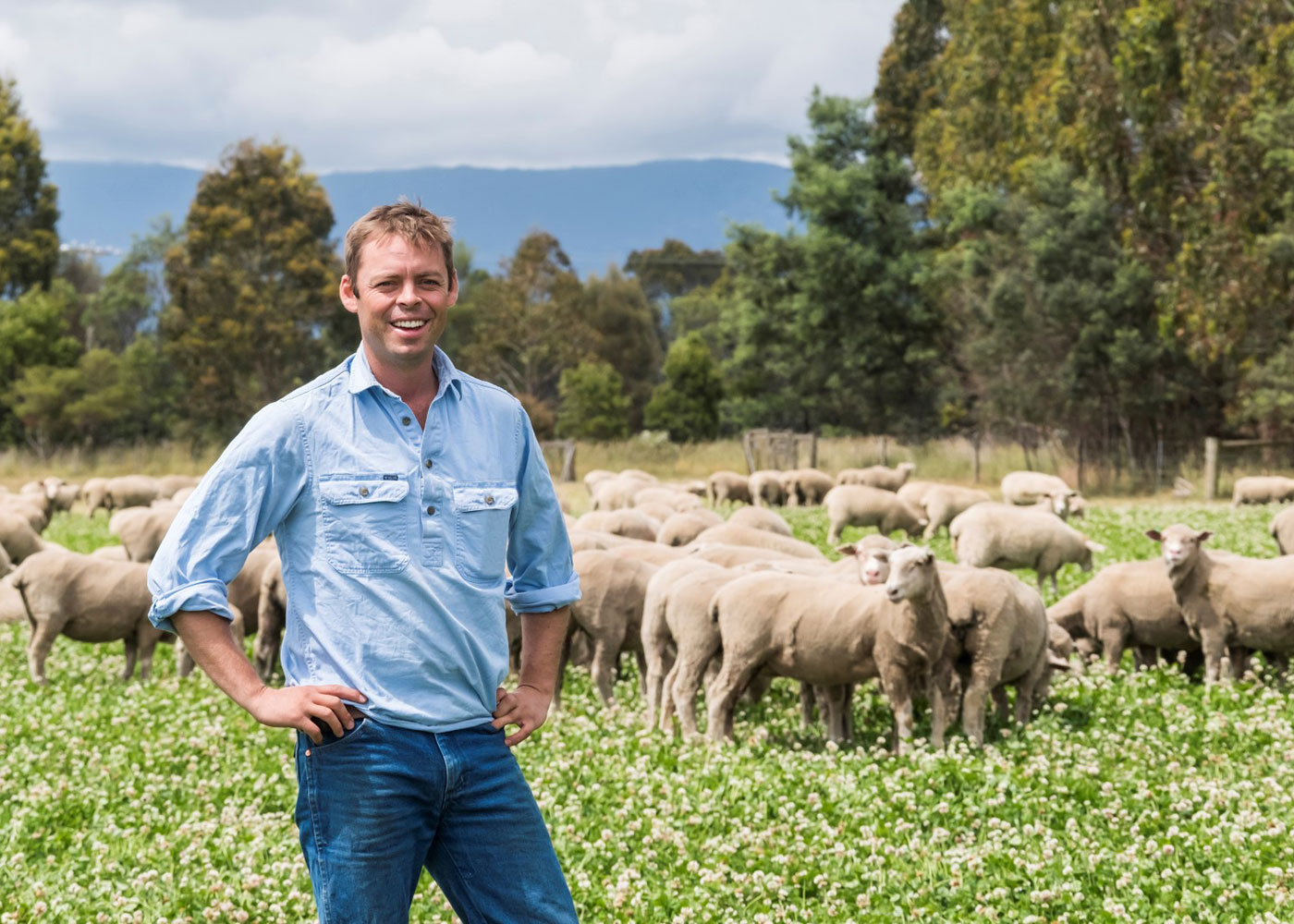 Tasmanian lamb producer Scott Colvin is supplying to Coles’ GRAZE grass-fed lamb range