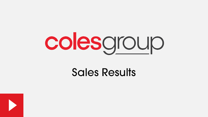Coles Group 1Q24 Results Webcast